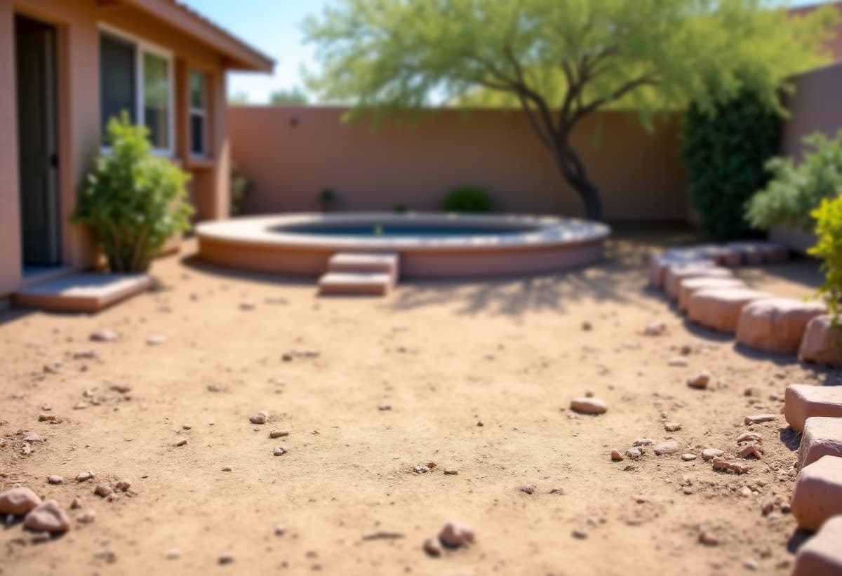 technician dismantling old hot tub