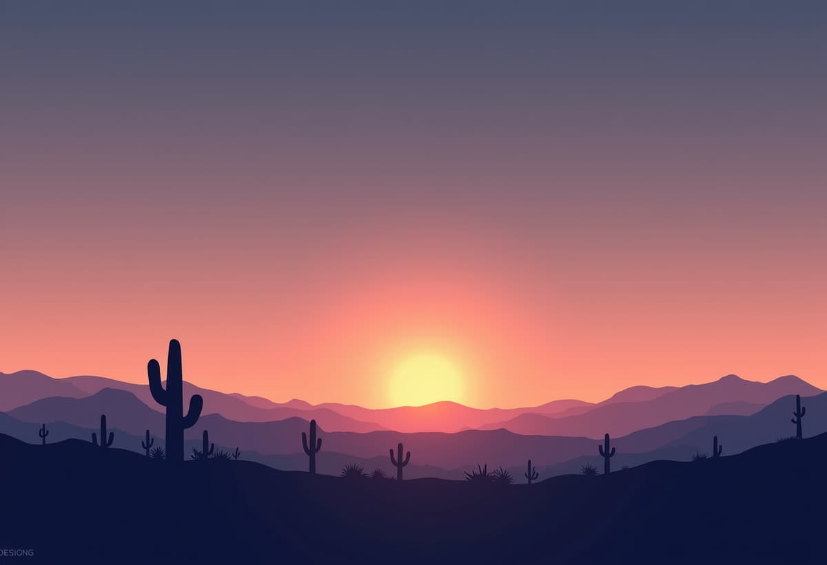 Tucson home with well-maintained garden and clear sky