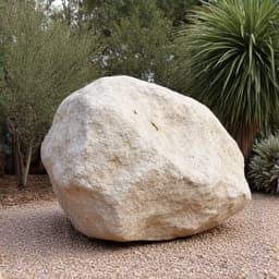Custom boulder placement in Green Valley desertscape landscaping.