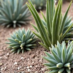 Cactus garden installation as part of an Oro Valley xeriscape project
