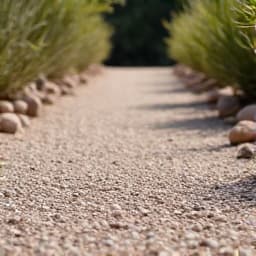 New gravel path installation in a Casas Adobes backyard