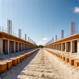 After: Clean and clear construction site near University of Arizona. A completely cleared and swept construction site near the University of Arizona, showcasing the effectiveness of professional debris hauling services.