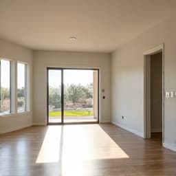 Clean and spacious living room after furniture removal service in Tucson