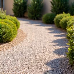 Transformed gravel area after cleanup in Casas Adobes, AZ, with fresh rock and clear pathways