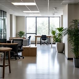 Marana junk removal estate cleanout after. A cleared and spotless area after an estate cleanout service in Marana, AZ, demonstrating full space utilization.