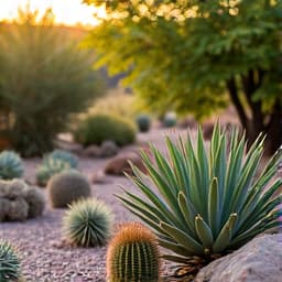 Overgrown front yard before a xeriscape transformation in Tucson.