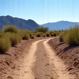 Desert lot after professional brush clearing in Marana