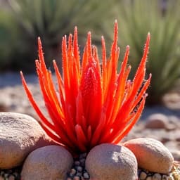 Red Yucca and rock garden xeriscape in Marana, AZ