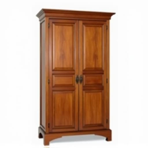 Junk removal team hauling an old armoire from a Tucson home