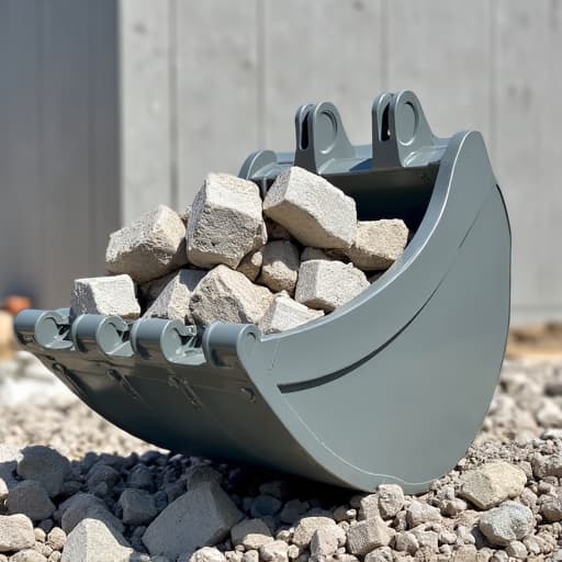 construction debris and equipment