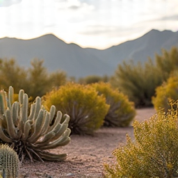 Large acreage lot near Tucson Mountain Park area after comprehensive land clearing, showcasing a fire-safe and tidy property. This image demonstrates successful brush control and defensible space creation, significantly reducing fire risk.