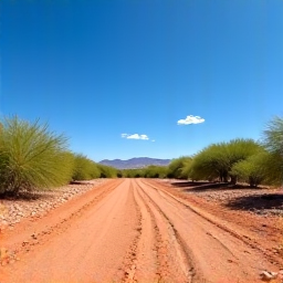 Cleared desert lot after professional service in Casas Adobes, with removed brush and neatly prepared ground, ready for new landscaping or construction.