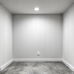 Empty basement after efficient furniture hauling in Tucson