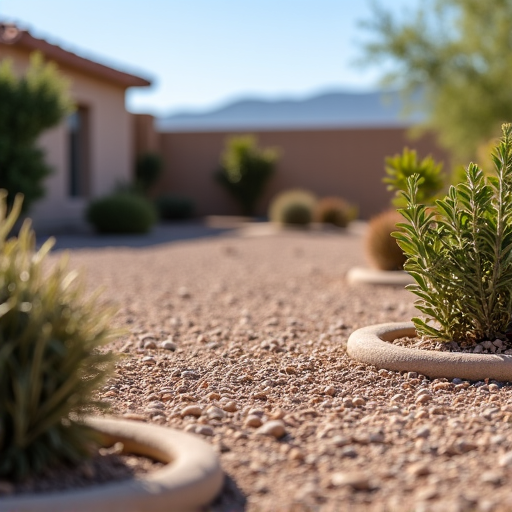 Comprehensive hoarder house yard cleanup in Tucson, showcasing extensive debris and clutter removal