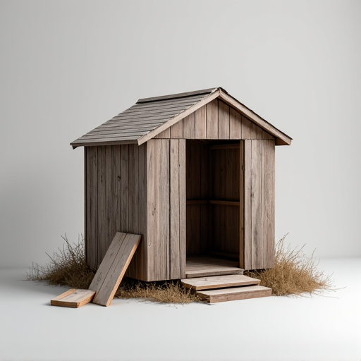 Dilapidated shed being dismantled and cleared for junk removal in Sahuarita