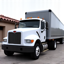 Large hauling truck for debris in Catalina Foothills