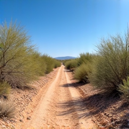 Brush clearing near Saguaro National Park West. A comprehensive brush clearing project underway at a commercial site near Saguaro National Park West, Marana, AZ, preparing the land for new development
