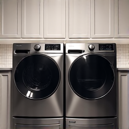 A team of professionals removing an old washing machine during an appliance removal service