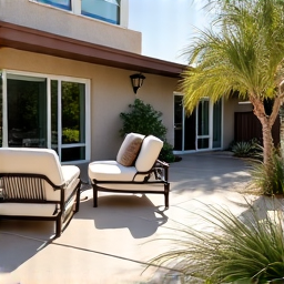 Dilapidated patio furniture before removal in Oro Valley