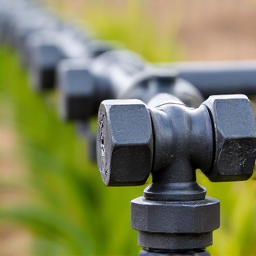 Damaged irrigation line in an Oro Valley garden, showing signs of leaks and system malfunction prior to repair.
