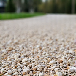 After view of a newly installed gravel driveway grid in Oro Valley, showcasing a clean, elegant, and perfectly leveled surface enhancing home's curb appeal.
