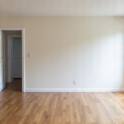 Cleaned and empty room after hoarder house cleanout in Oro Valley. This image shows a fully cleared room, demonstrating the significant transformation achieved by professional cleanout services.