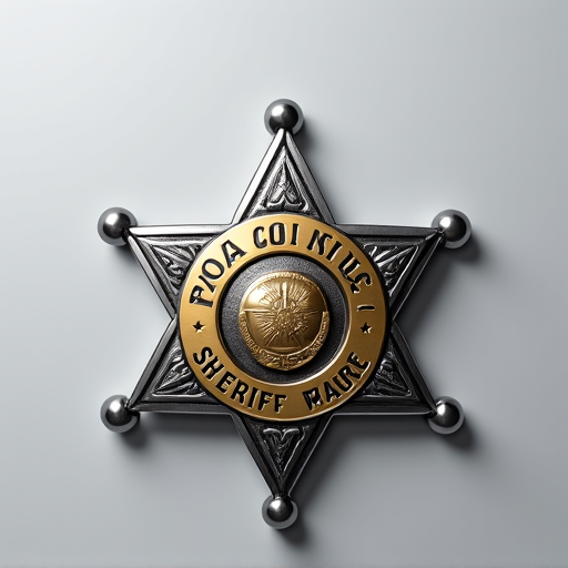 Pima County Sheriff patrol car in desert landscape, deterring illegal dumping