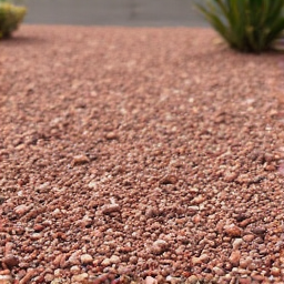 Sahuarita residential decorative rock yard