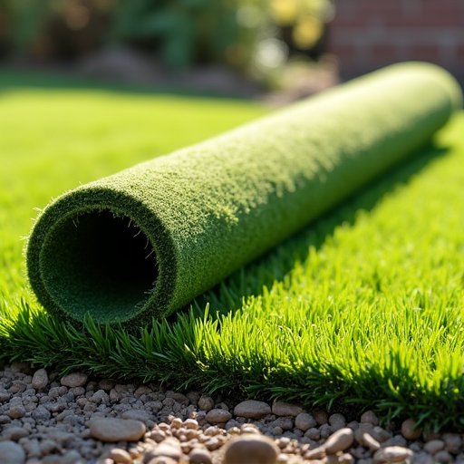 Freshly installed sod lawn at a residential property after professional installation