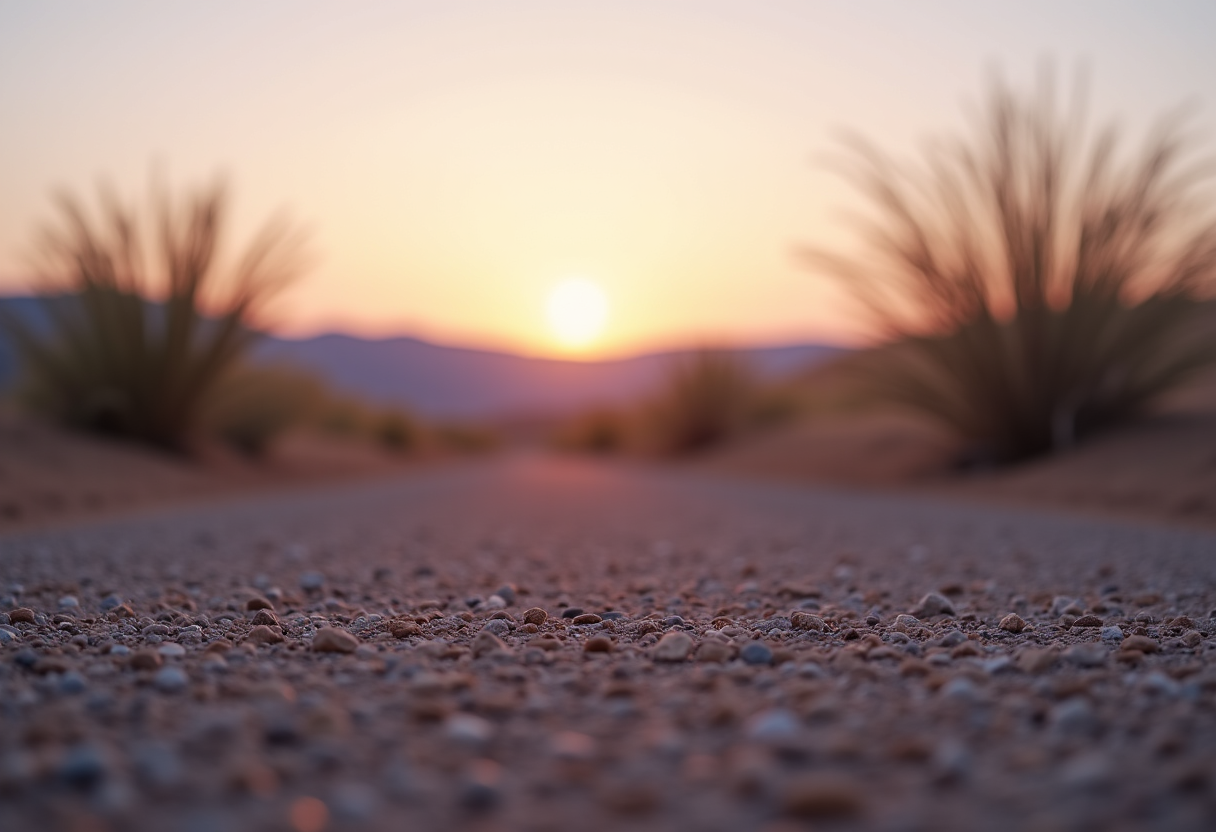 home with desert landscaping