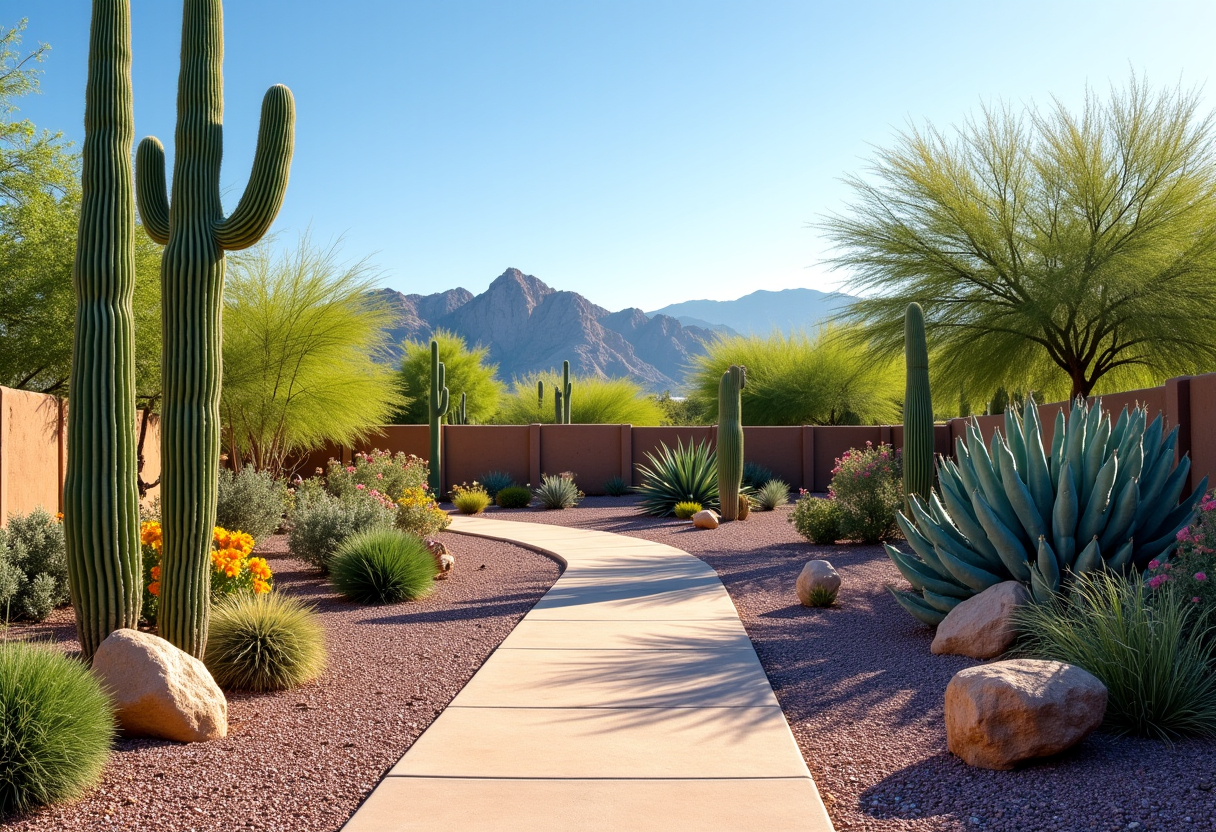 Tucson desert landscaping guide with native plants and water-wise garden
