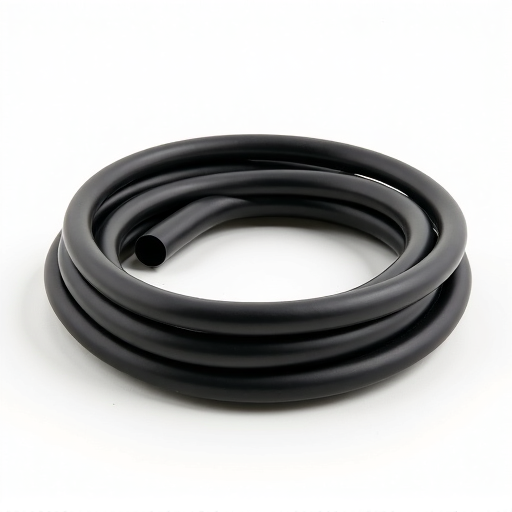Buried irrigation poly tubing in a desert landscape