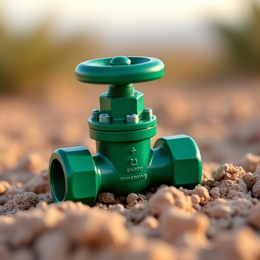 expert inspecting faulty irrigation valve