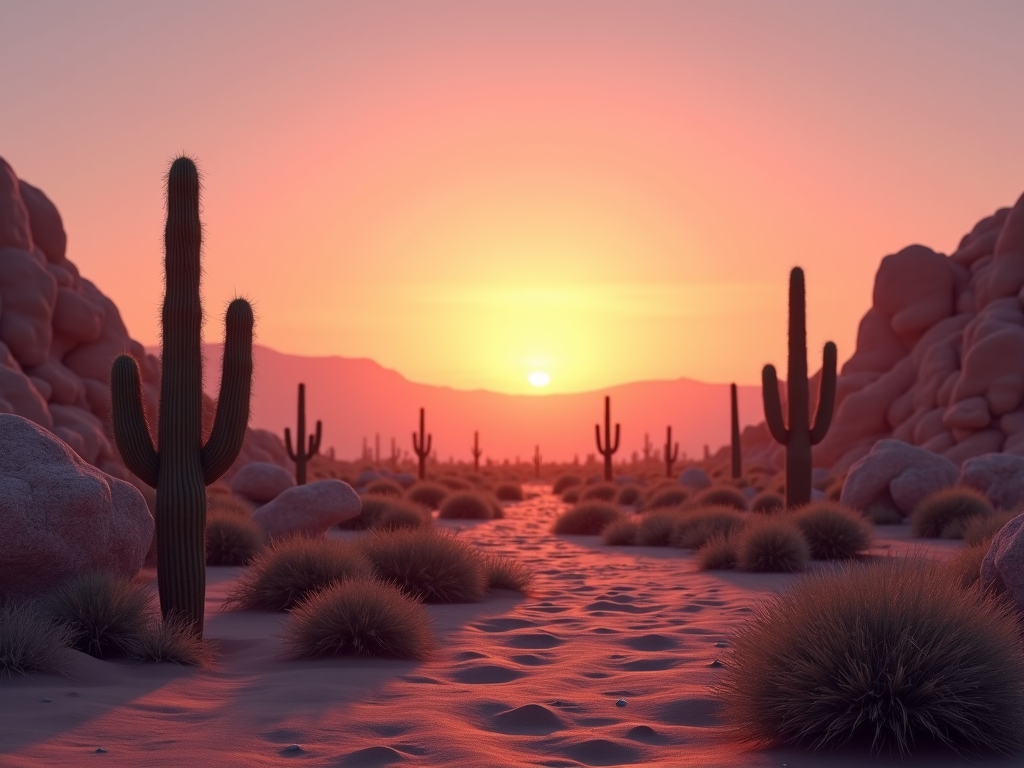 tucson landscaper working on desert rock garden design