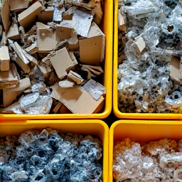Recycled materials and debris ready for eco-friendly hauling in Tucson