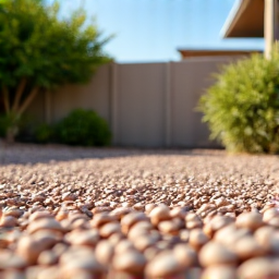 Residential yard cleanout service in Tucson, showing removal of junk, green waste, and old furniture