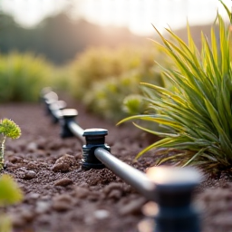 After: Efficient drip irrigation system installed for desert-adapted plants in Vail.