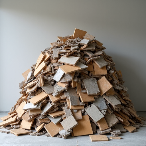 Large pile of yard waste and brush ready for disposal in Oro Valley